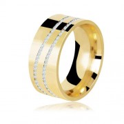ALIANÇA 18K BONITO DE MINAS CRYSTALIS 