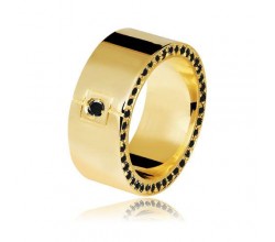 ALIANÇA 18K LUZ DIAMOND BLACK